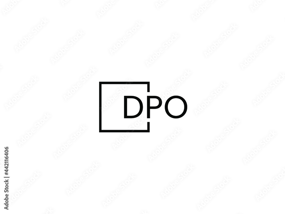 DPO letter initial logo design vector illustration DPO letter initial logo design vector illustration