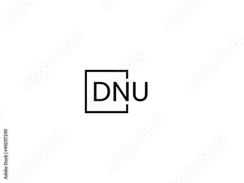 Free Download DNU letter initial logo design vector illustration - GFXLoad
