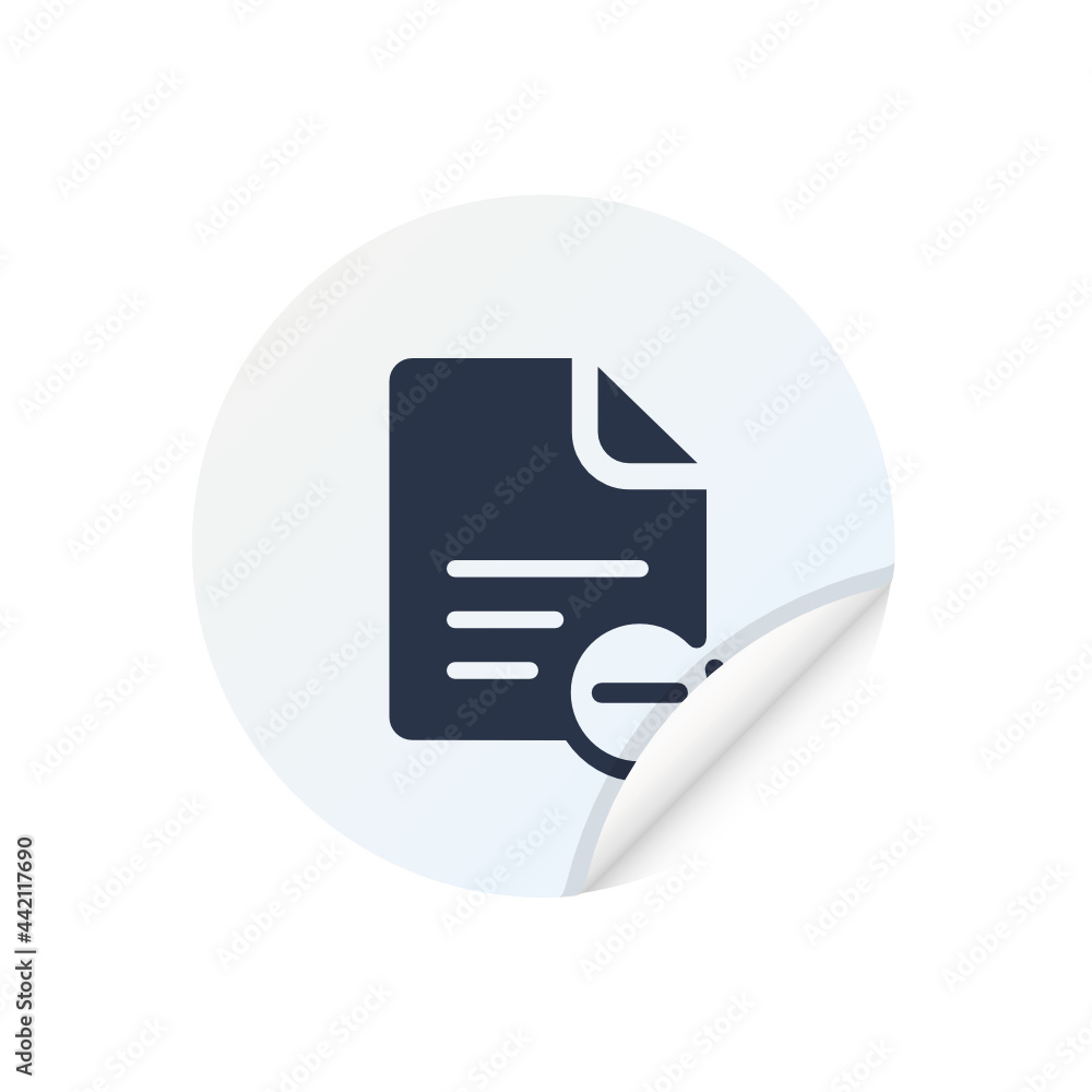 Remove Page - Sticker