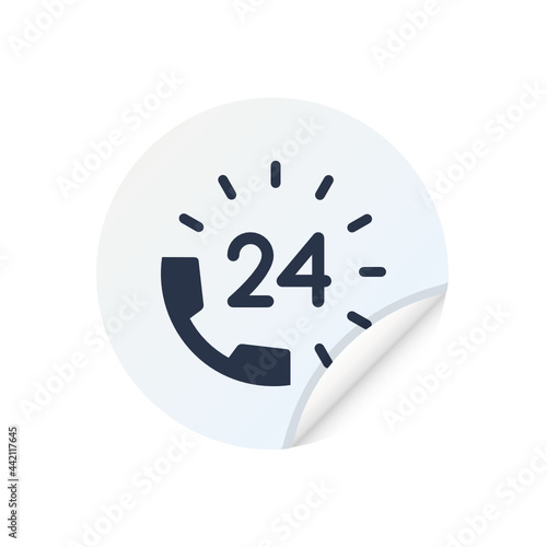 24 Hour helpline - Sticker