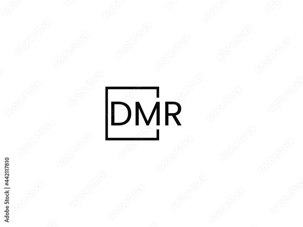 DMR letter initial logo design vector illustration DMR letter initial logo design vector illustration