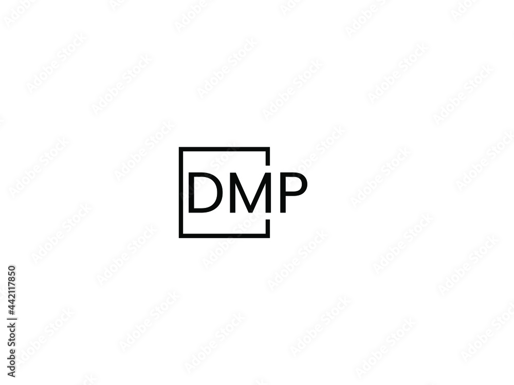 DMP letter initial logo design vector illustration DMP letter initial logo design vector illustration