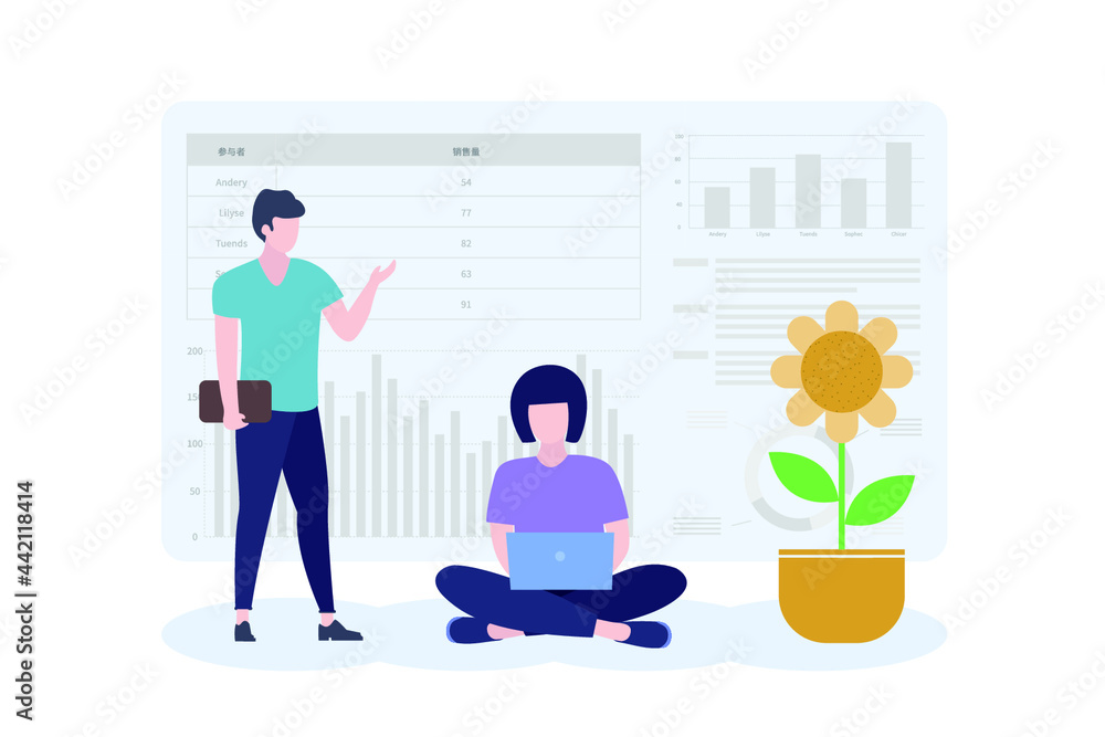 Working People Illustration Working People Illustration