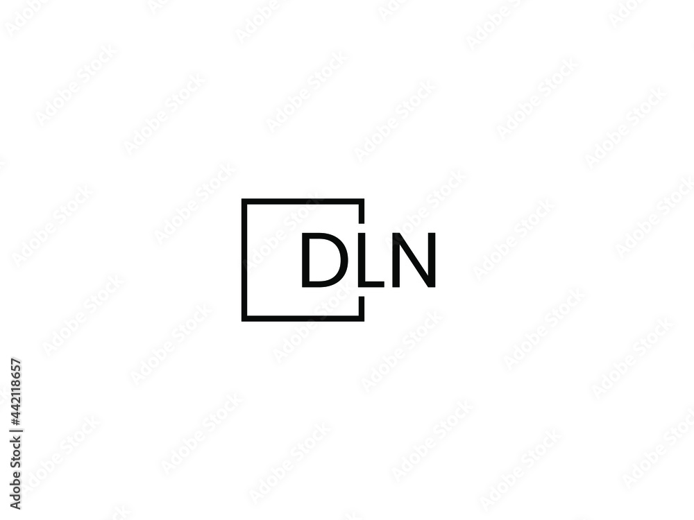 DLN letter initial logo design vector illustration DLN letter initial logo design vector illustration