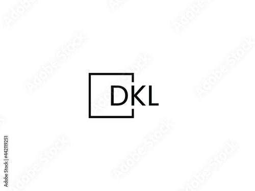 DKL letter initial logo design vector illustration