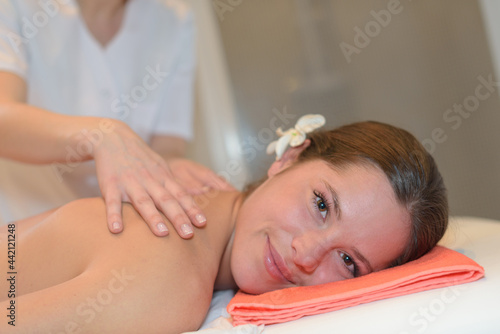 concept of woman in spa