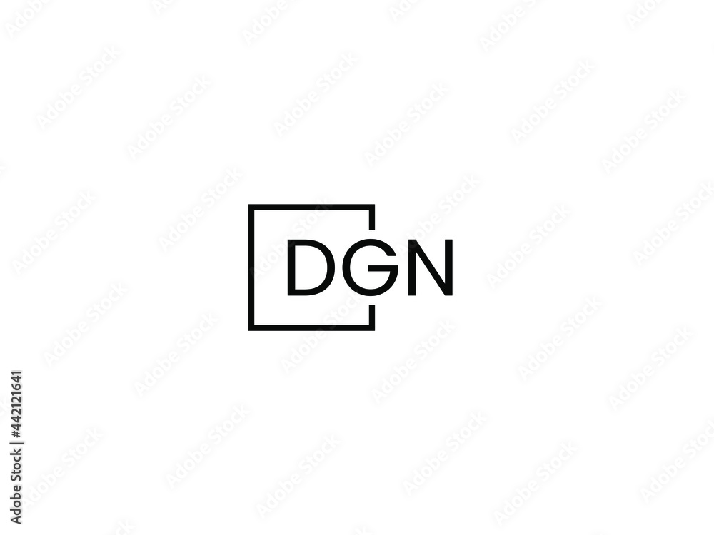 DGN Letter Initial Logo Design Vector Illustration DGN Letter Initial Logo Design Vector Illustration