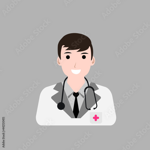 doctor icon medical symbols isolation Free vector