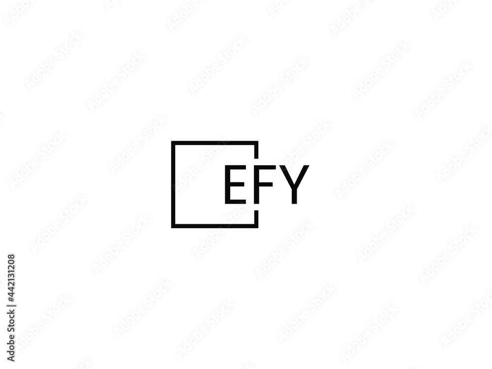 EFY Letter Initial Logo Design Vector Illustration EFY Letter Initial Logo Design Vector Illustration