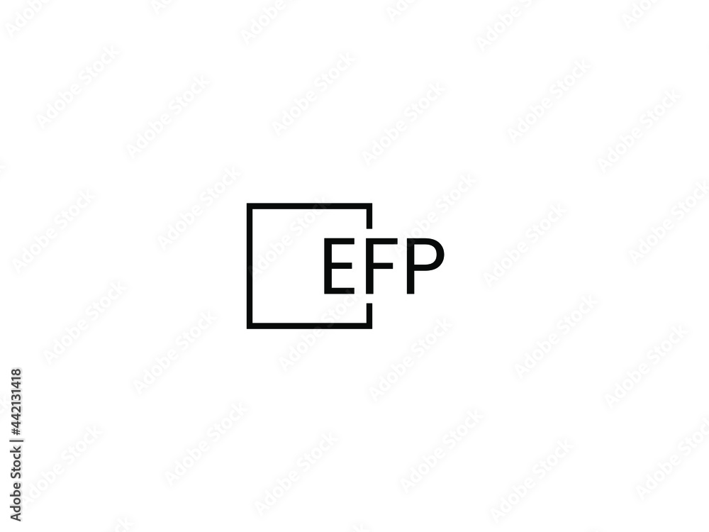 EFP Letter Initial Logo Design Vector Illustration EFP Letter Initial Logo Design Vector Illustration