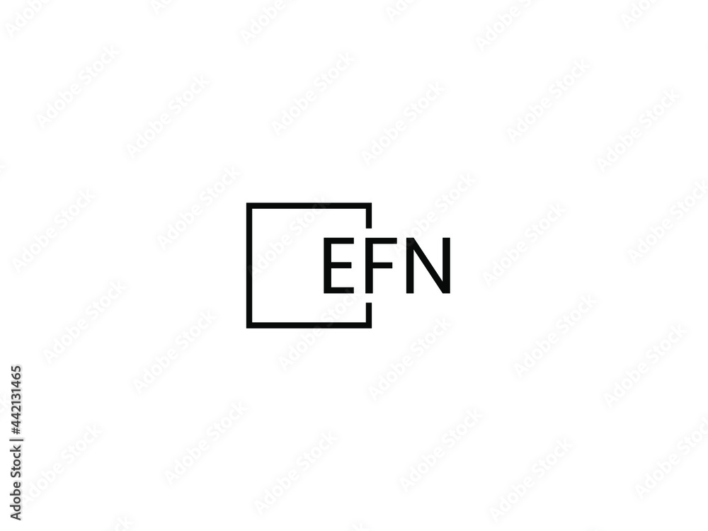 EFN Letter Initial Logo Design Vector Illustration EFN Letter Initial Logo Design Vector Illustration