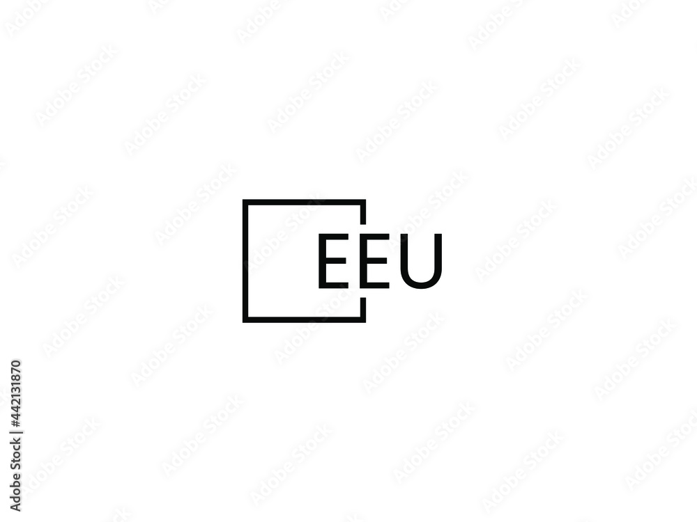 EEU Letter Initial Logo Design Vector Illustration EEU Letter Initial Logo Design Vector Illustration