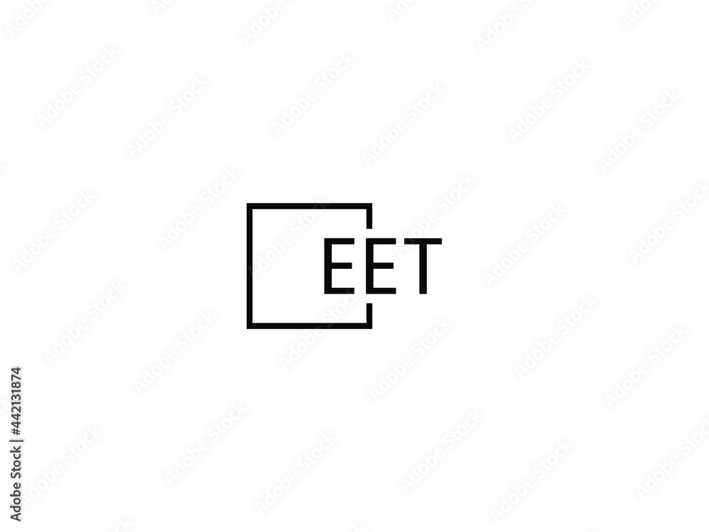 Obraz premium EET Letter Initial Logo Design Vector Illustration