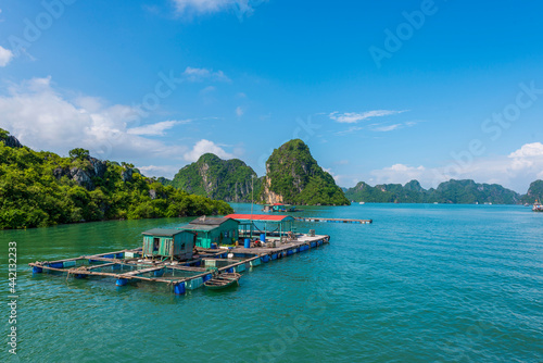 Floating villas in halong bay, Vietnam
