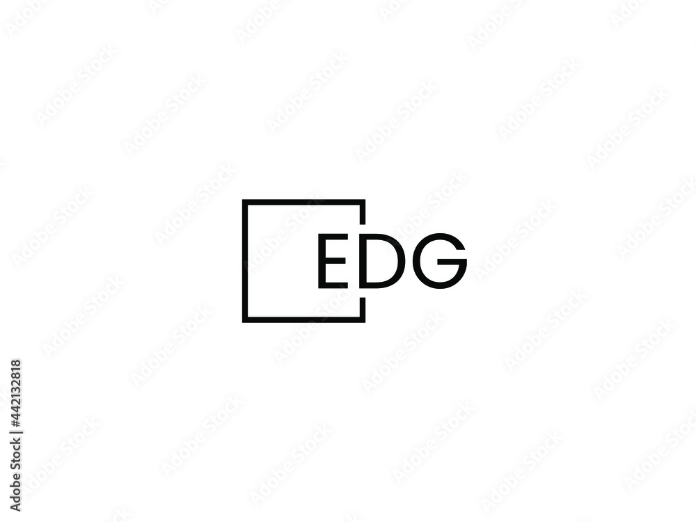 Obraz premium EDG Letter Initial Logo Design Vector Illustration