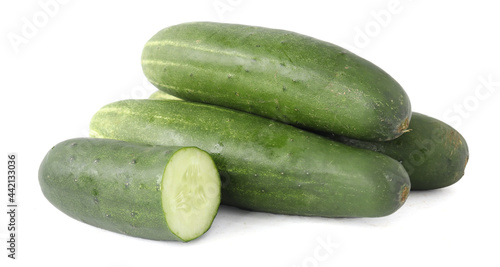 cucumber isolated on white background