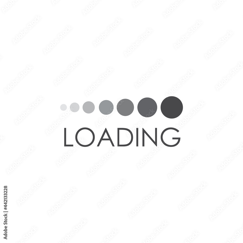 Loading icon logo design template Loading icon logo design template