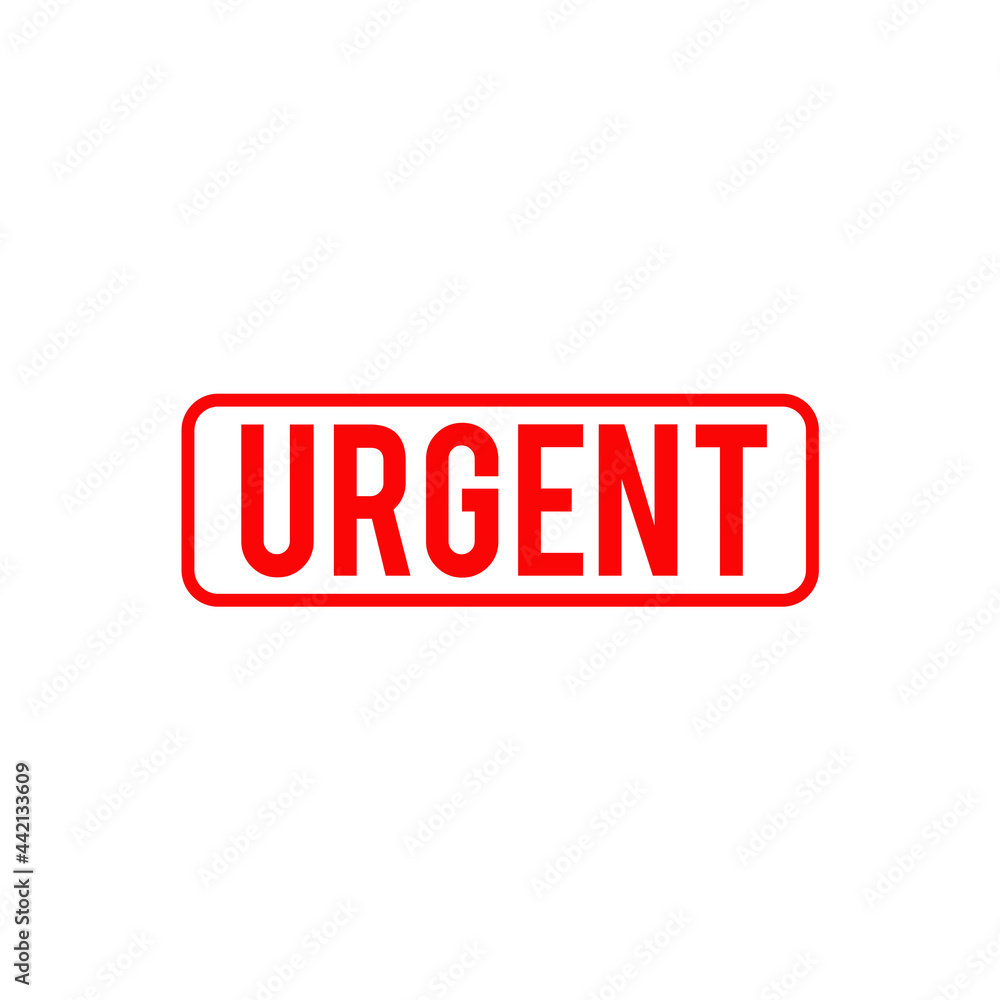 Urgent sign icon logo design template Urgent sign icon logo design template