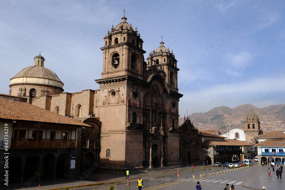 Peru Cusco - Iglesia de la Compania de Jesus - Church of the Society of Jesus cityscape