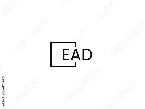 EAD Letter Initial Logo Design Vector Illustration