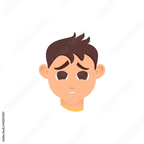 Cosmetic facial plastic ear surgery for men. Before otoplasty surgical correction procedure. Pinnaplasty ear pinning reshaping design template. Medical vector illustration.