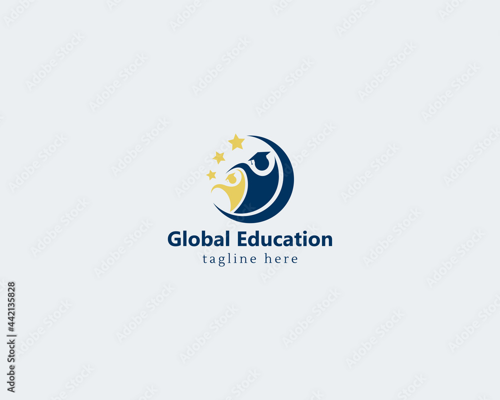global education logo creative illustration vector global education logo creative illustration vector