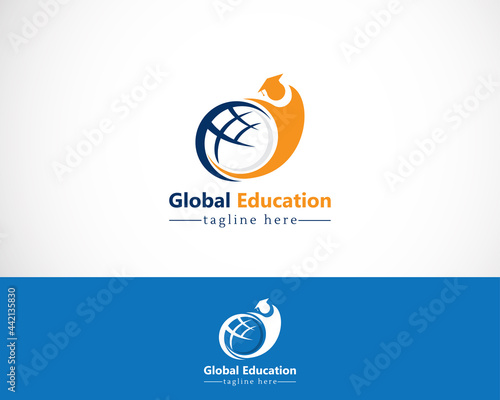 global education logo creative illustration vector