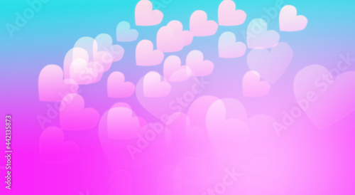 pink hearts background for Christmas and valentines festival of love