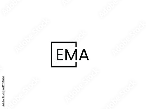 EMA Letter Initial Logo Design Vector Illustration