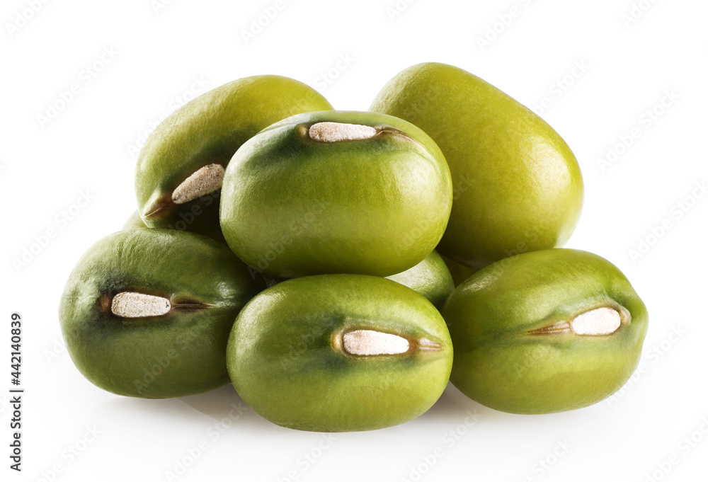 Mung beans isolated on white background. Mung beans isolated on white background.