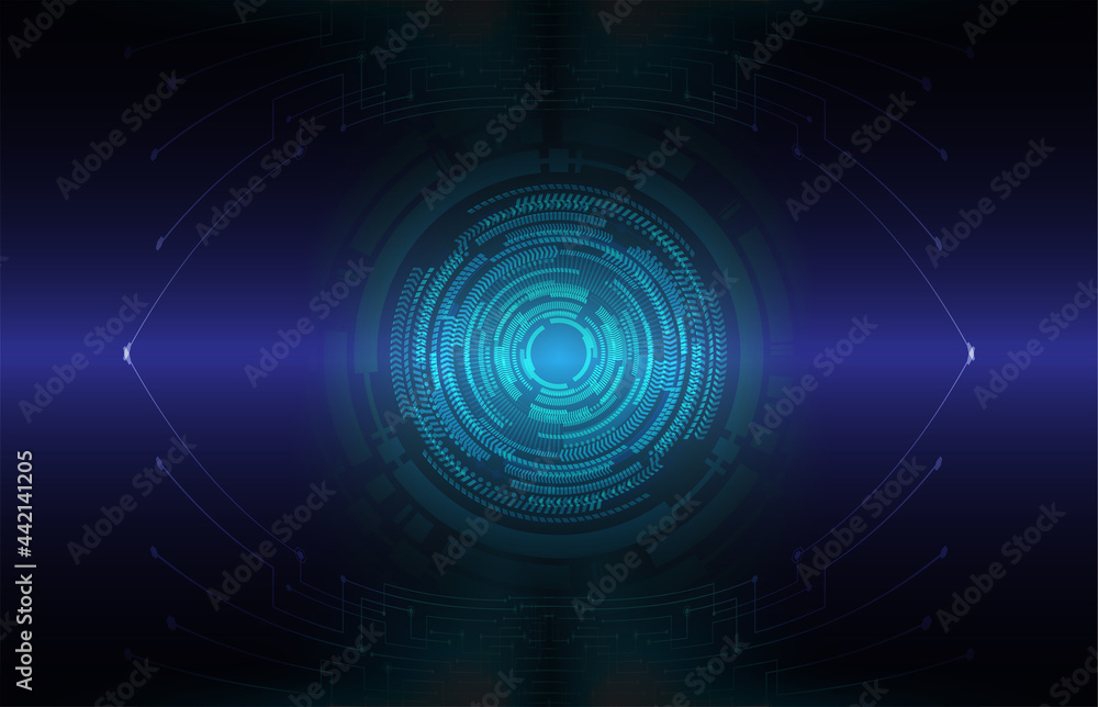 eye cyber circuit future technology concept background eye cyber circuit future technology concept background