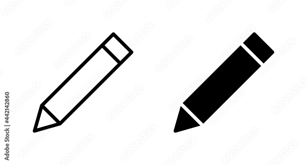 Pencil icon, edit icon vector for web, computer and mobile app Pencil icon, edit icon vector for web, computer and mobile app