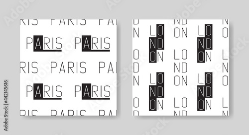 London and Paris seamless p...