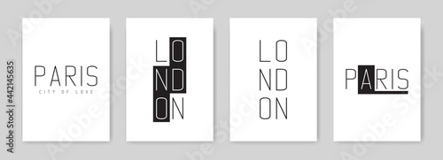 London and Paris type poste...