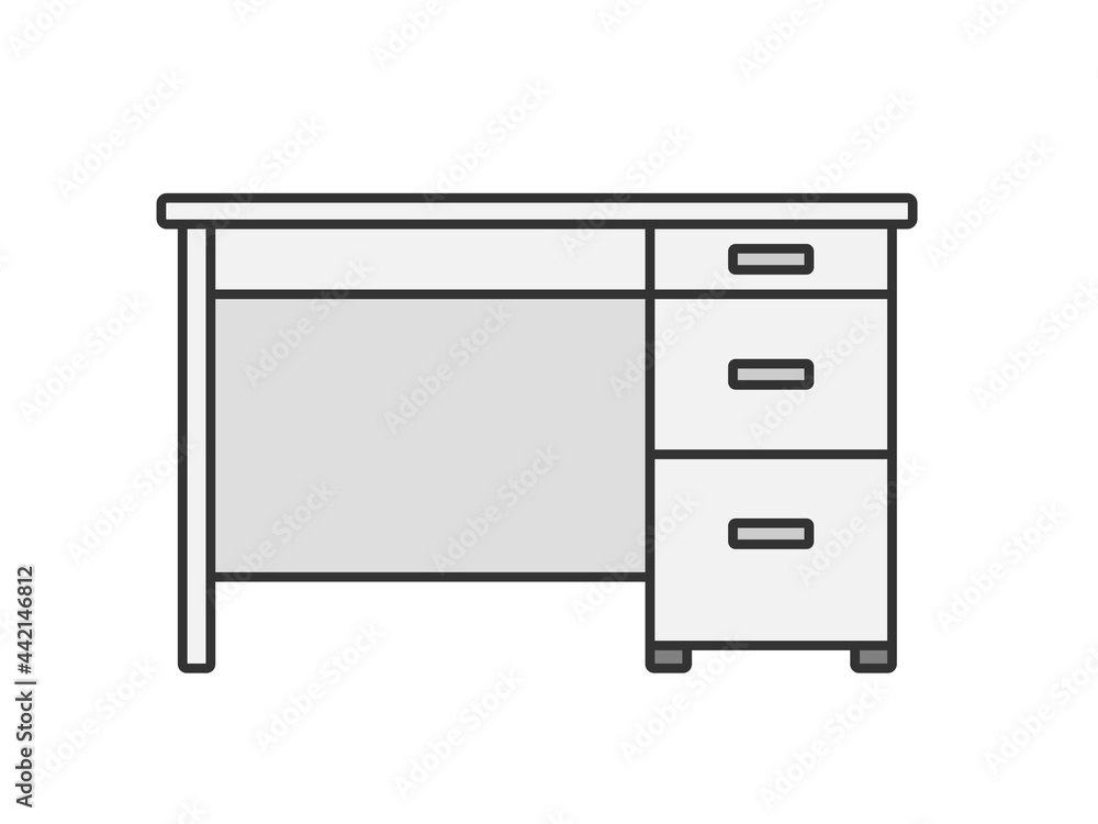 オフィスデスクのイラスト オフィスデスクのイラスト