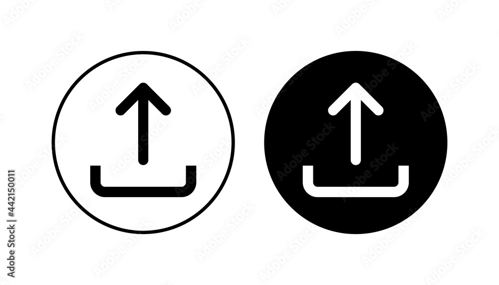 Upload icon set. load data symbol Upload icon set. load data symbol