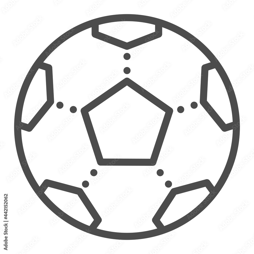 Football, square line vector icon. Football, square line vector icon.