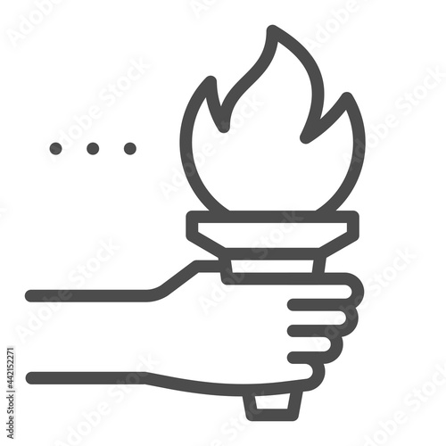 Flare, square line vector icon.
