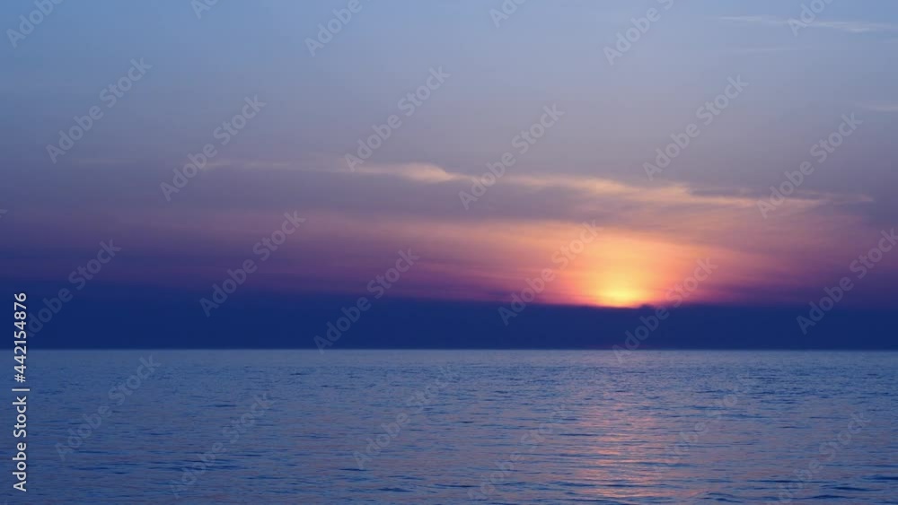 海辺から見た夕景・夕日 海辺から見た夕景・夕日