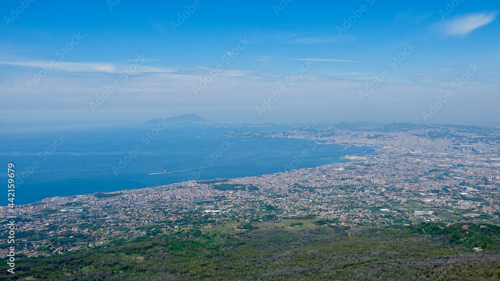 Golf von Neapel, Ausblick, Fernsicht, Küstenlandschaft