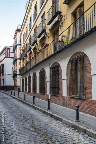 Fototapeta Naklejka Na Ścianę i Meble -  View of the street in Seville