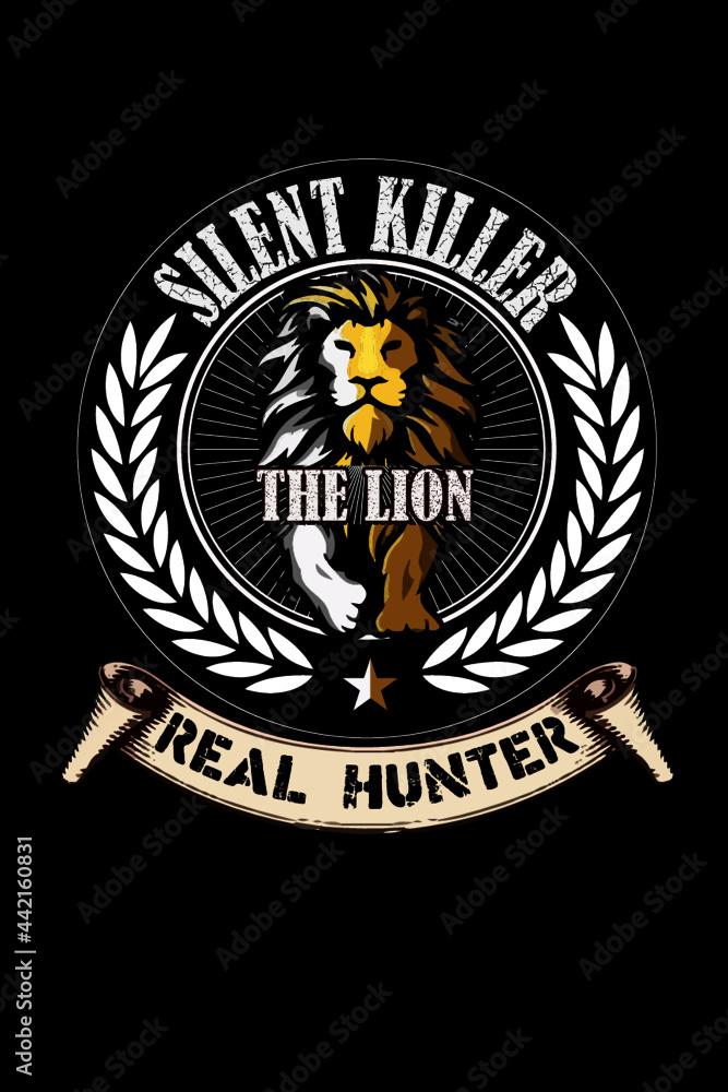 Fototapeta premium Hunting t-shirt design.