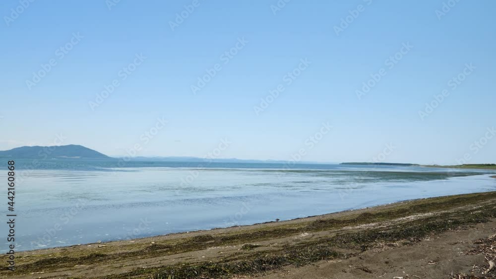 快晴のサロマ湖