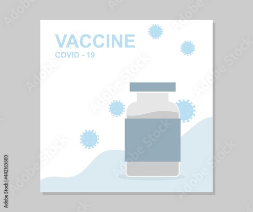 design about vaccine social media post