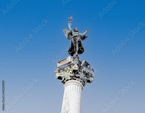 Das Monument Aux Girondins. Esplanade des Quinconces. Aux Girondins, Bordeaux, Aquitanien, Gironde, Frankreich