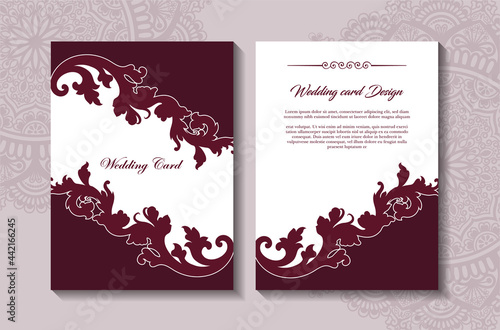 elegant premium wedding invitation card, luxury invitation card