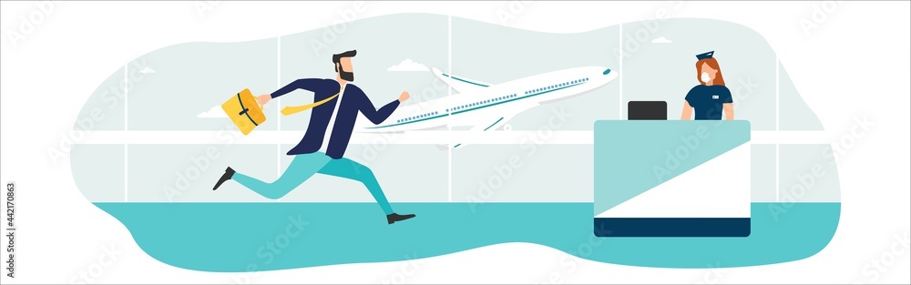 Travel. People at the airport fly on a journey. Summer rest. Family travel. Vacation with friends. Vector illustration. Travel. People at the airport fly on a journey. Summer rest. Family travel. Vacation with friends. Vector illustration.
