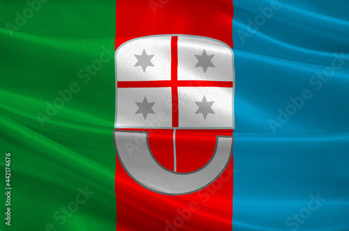 Flag of Liguria, Italy