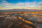 Salton Sea in Southern California at Sunset, USA