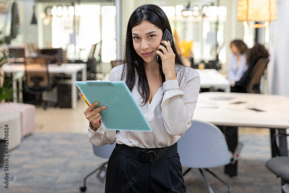 Happy Business Woman on the Phone Happy Business Woman on the Phone